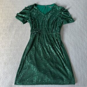 Julia Jordan Green Sequin Midi Dress, 16